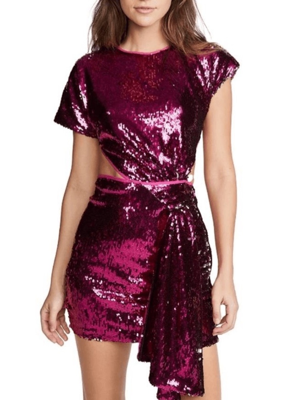 Alice McCall Sequin Mini Dress with Side Cutout